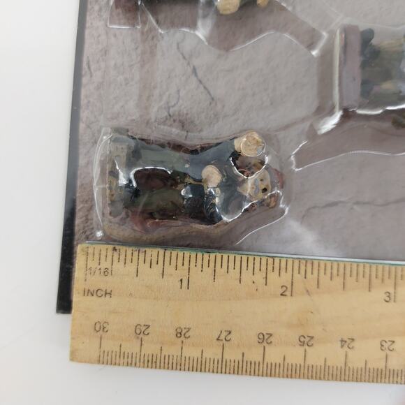 Set of 2 Tombstone Corners Figures Scary Halloween Frankenstein - Picture 6 of 7